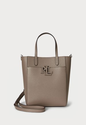 Lauren Ralph Lauren PEBBLED LEATHER SMALL CAMERYN TOTE BAG - Handbag - taupe brown