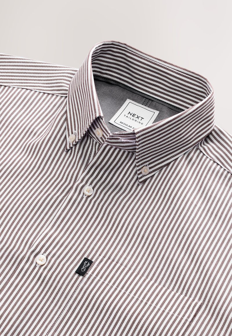 Next REGULAR FIT - EASY IRON BUTTON DOWN OXFORD - Camisa - chocolate ...