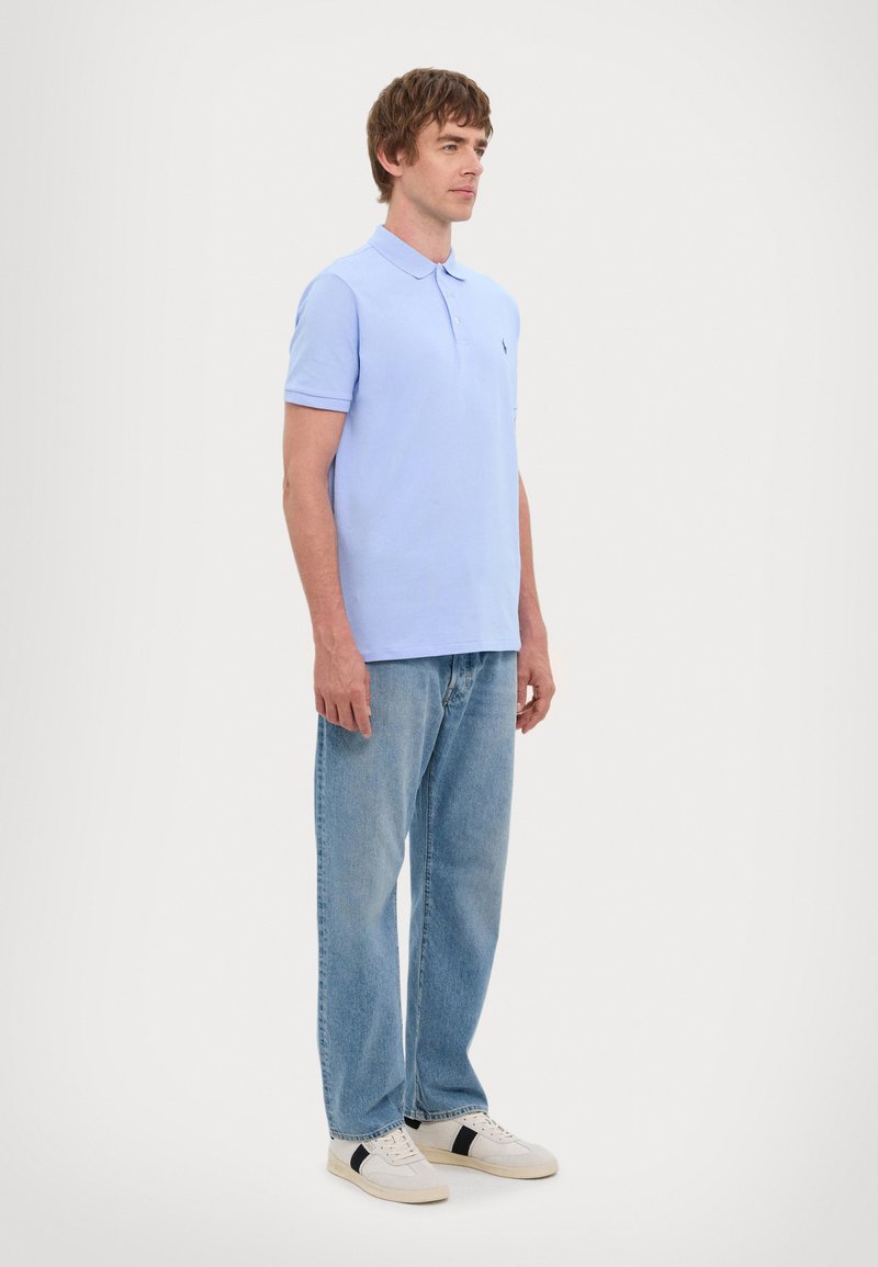 Polo Ralph Lauren CUSTOM SLIM FIT STRETCH MESH POLO SHIRT - Bluză polo - office blue