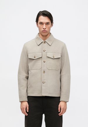 SLHTHOM OVERSHIRT  - Odinis švarkas - desert taupe