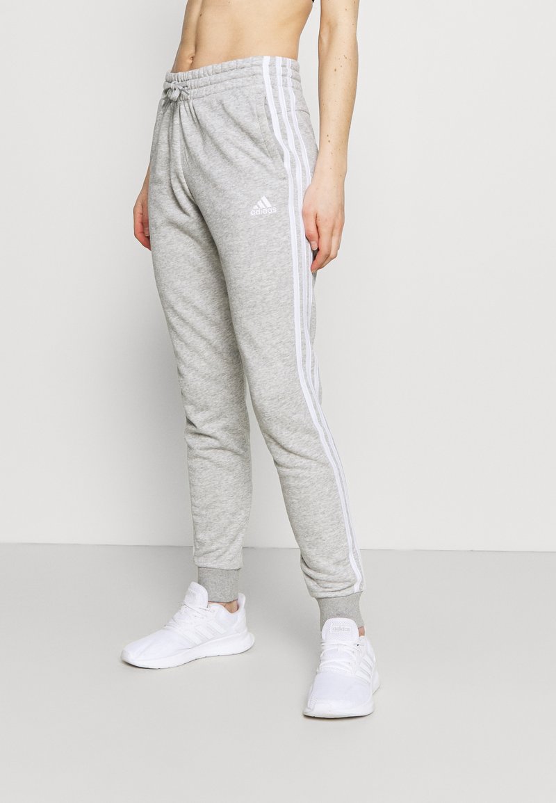 adidas Performance Treniņtērpa apakšdaļas - medium grey heather/white