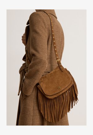 Lauren Ralph Lauren, MARCY CROSSBODY MEDIUM - Borsa a tracolla - light tobacco