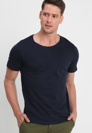 SLHLUKE O-NECK TEE - Jednoduché triko - navy blazer