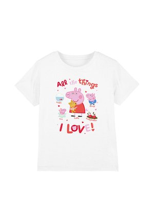 PEPPA PIG ALL THE THINGS I LOVE - Print T-shirt - white