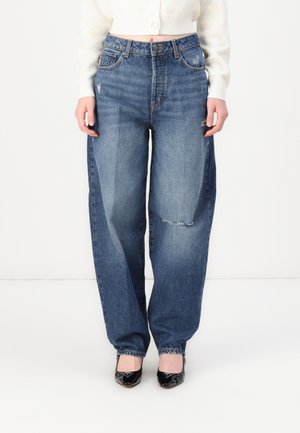 GIMINE - Leveälahkeiset - medium blue