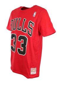 Mitchell & Ness SCOTTIE PIPPEN #33 CHICAGO BULLS RED NBA NAME AND NUMBER  - Camiseta estampada - rot