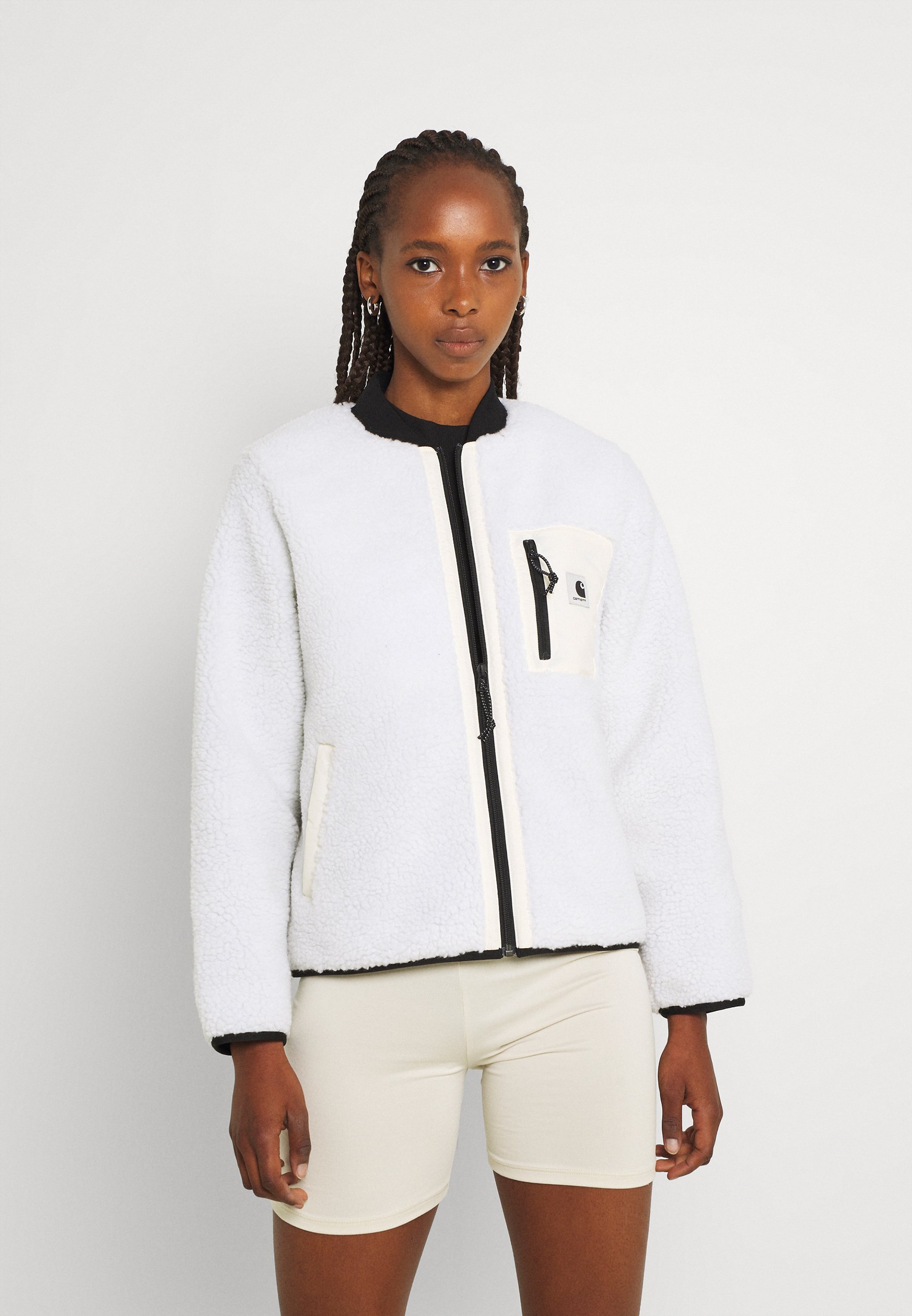 carhartt white fleece jacket