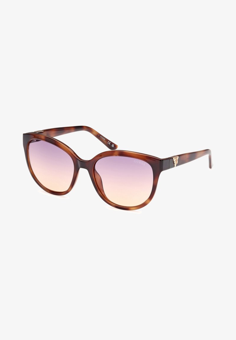 Guess GU7877 RUNDE FORM - Aurinkolasit - havanna blonde