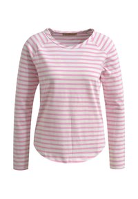 Smith&Soul BASIC STREIFEN MIT RAGLANÄRMELN - Long sleeved top - offwhite