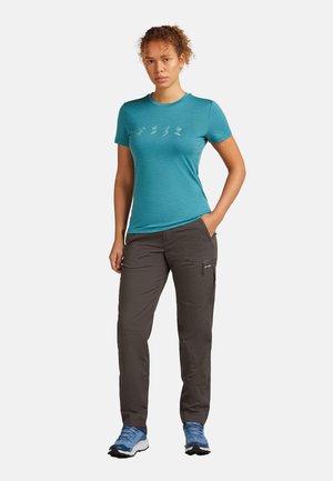 MER TECH LITE SS SNOW DAY - T-shirt print - topaz