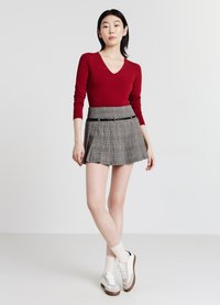 Calliope SCOLLO V - Maglietta a manica lunga - rosso scuro