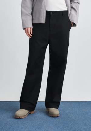 BRADY PANT - Παντελόνι cargo - black  rinsed