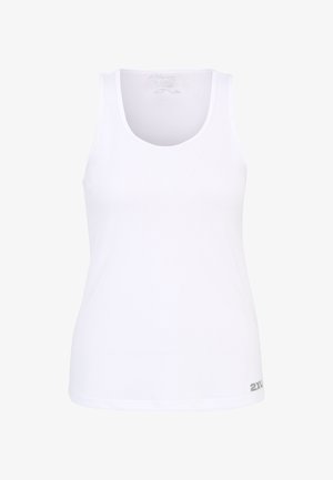 2XU AERO SINGLET - Linne - white silver reflective