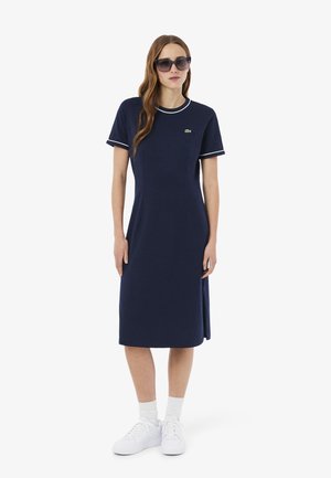 Vestido de punto - bleu marine   bleu clair   blanc-ui