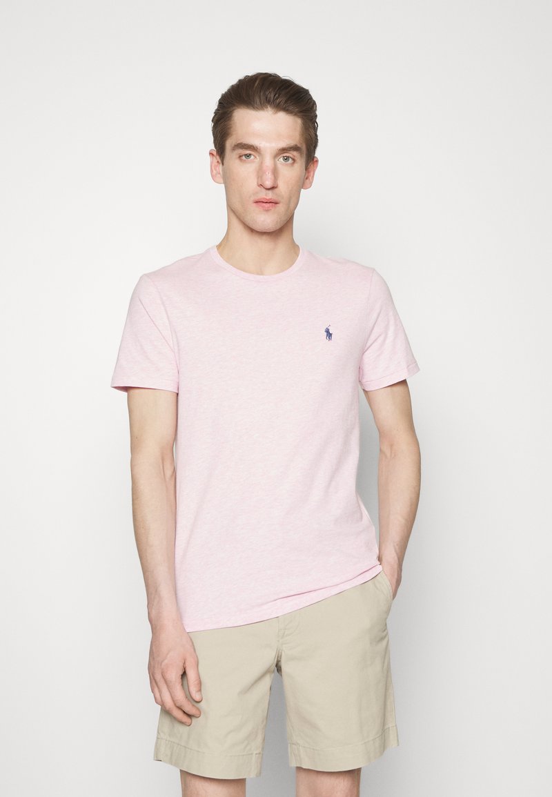Polo Ralph Lauren CUSTOM SLIM FIT JERSEY CREWNECK T-SHIRT - T-shirt básica - bath pink heather