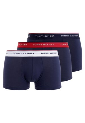 Tommy Hilfiger PREMIUM ESSENTIAL LOW RISE HIP TRUNK 3 PACK - Panties - blue