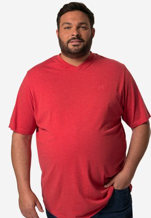 Men Plus HALBARM V-AUSSCHNITT - T-shirt basique - red