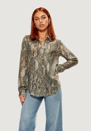 Guess, NEW LS CLOUIS SHIRT W6YH68 W3212 - Blusa - dark-beige