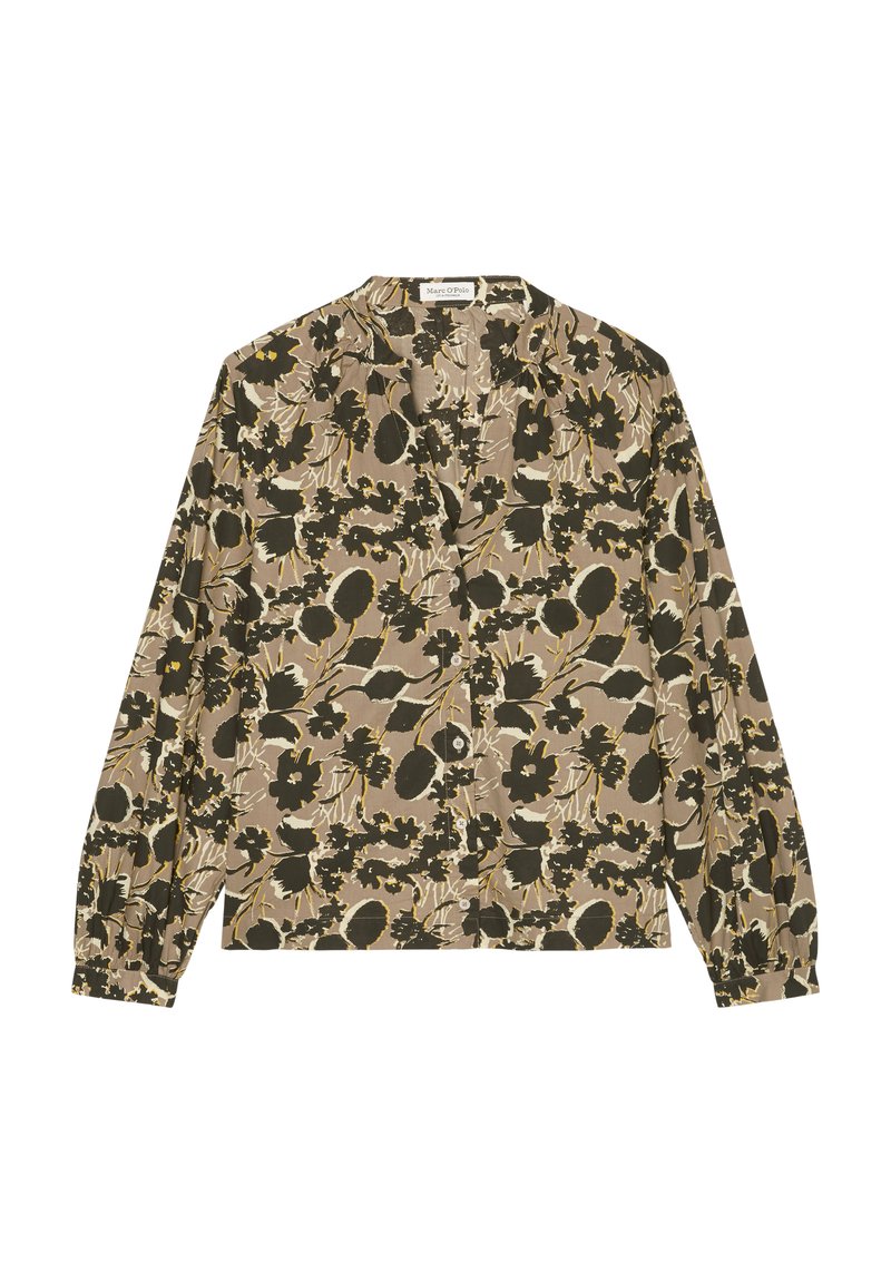 Marc O'Polo BLOUSE DEEP V NECK Blouse brown/bruin Zalando.nl
