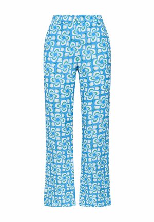 Maliparmi, MOULINÉ CADY TROUSERS - Pantalon classique - blue