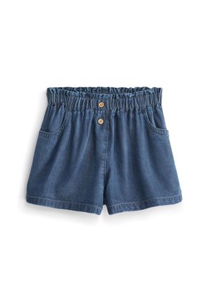 Next BUTTON SHORTS - Jeansshorts - denim dark wash