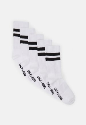 ONSRODY TENNIS SOCK 5-PACK - Chaussettes - white