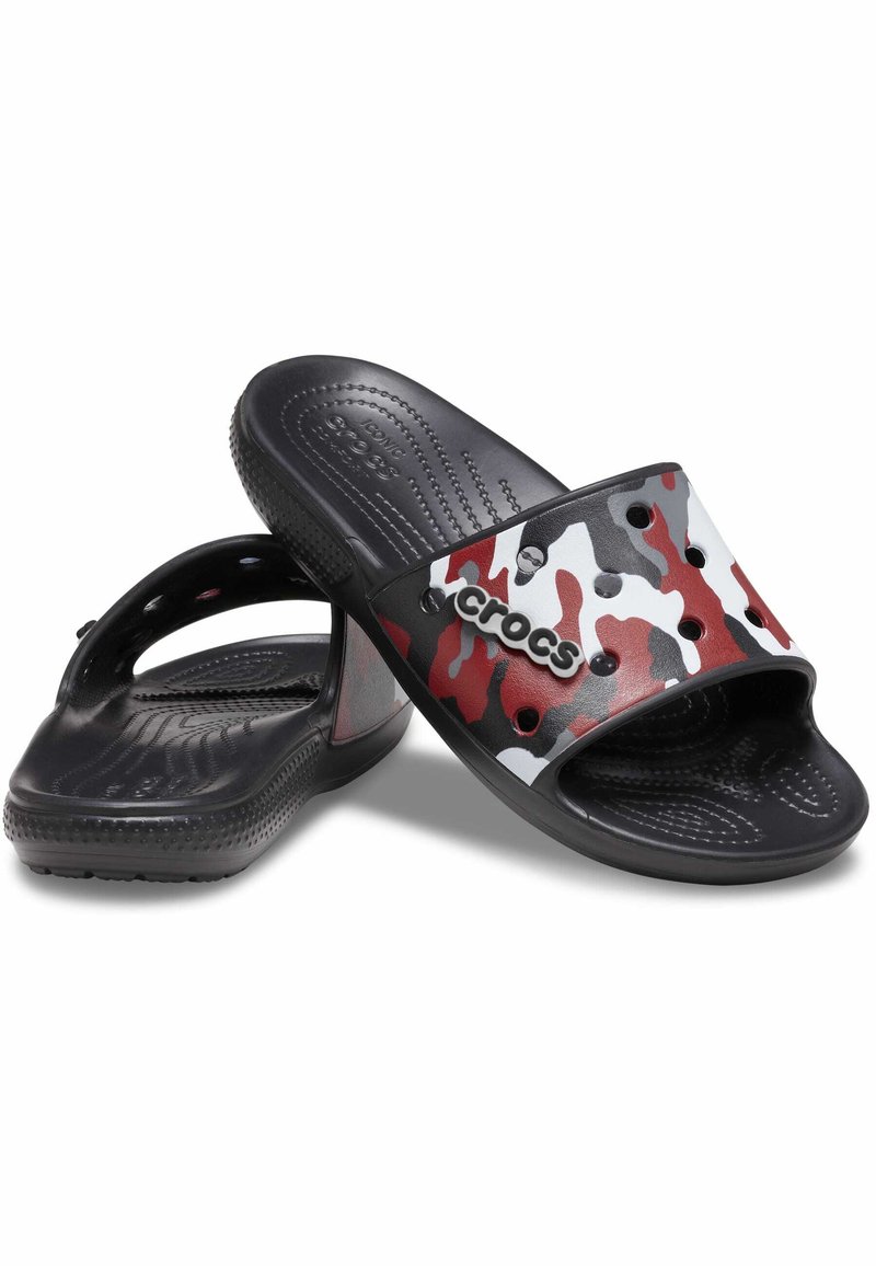 CLASSIC PRINTED - Chanclas de baño black/red/negro - Zalando.es