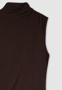 Vestito di maglina - marrone scuro