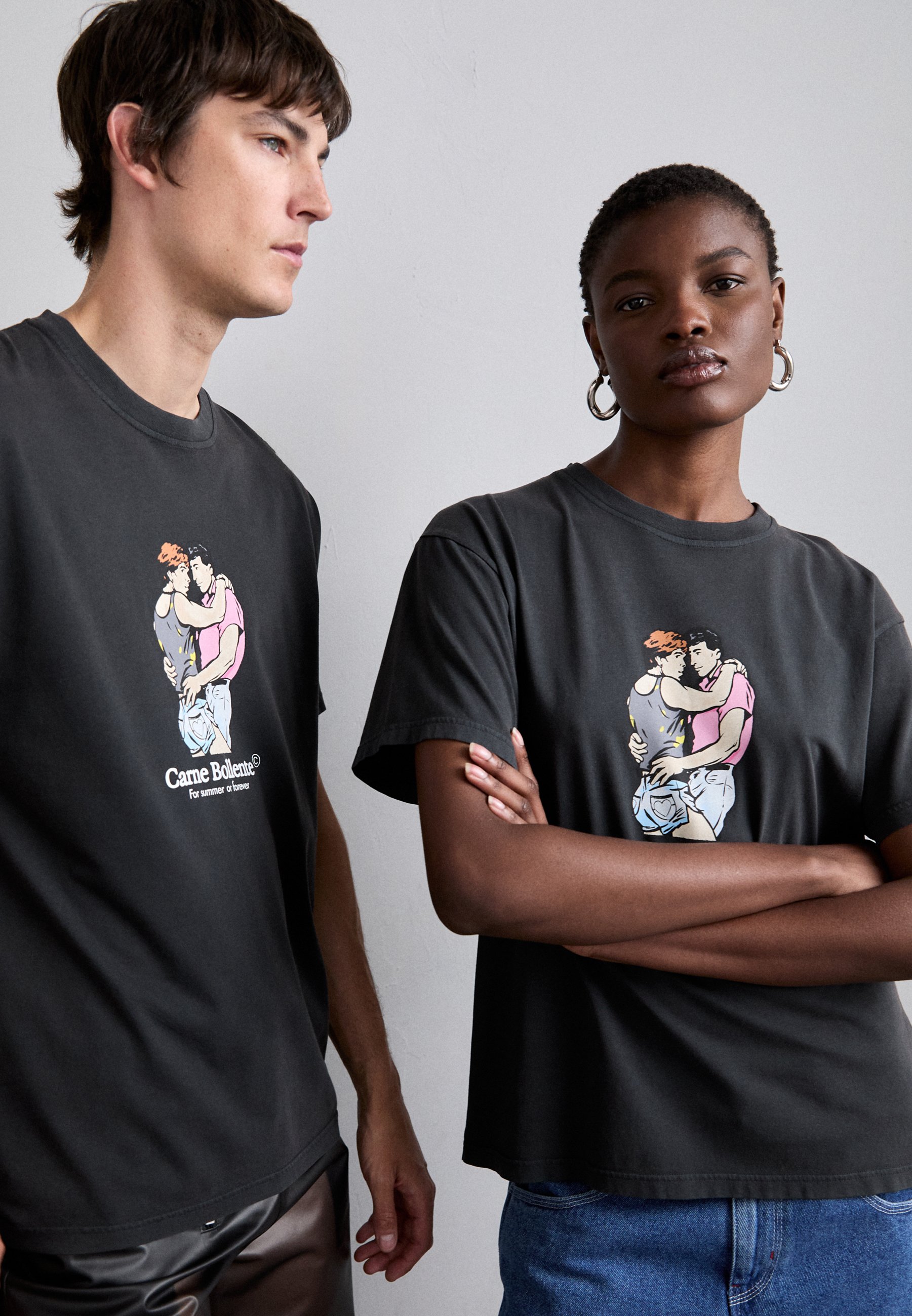 Carne Bollente SUMMER OF 69 UNISEX - Print T-shirt - washed black