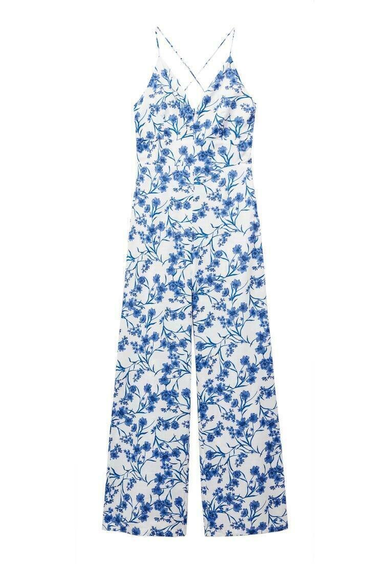 Mango Jumpsuit donkerblauw