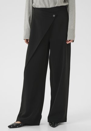 Cream BINA - Trousers - pitch black