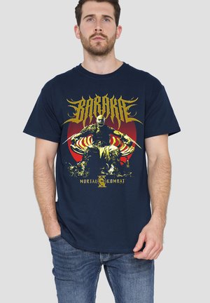Warner Brothers, MORTAL KOMBAT 2 BARAKA THRONE - Print T-shirt - dark blue
