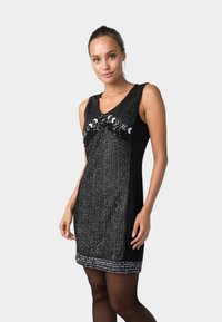Koroshi VESTIDO COMBINADO ABALORIOS - Kokteiļkleita/ballīšu kleita - black