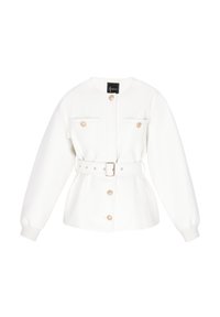 Imitatieleren jas - offwhite