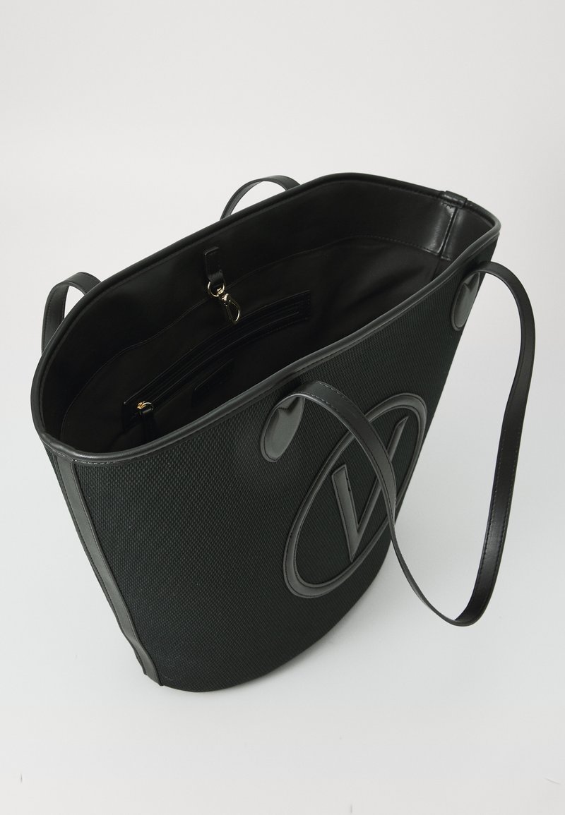 Sac Shopper VALENTINO Covent Shopping - Noir (Nero) - 100% Coton - Neuf Avec étiquettes