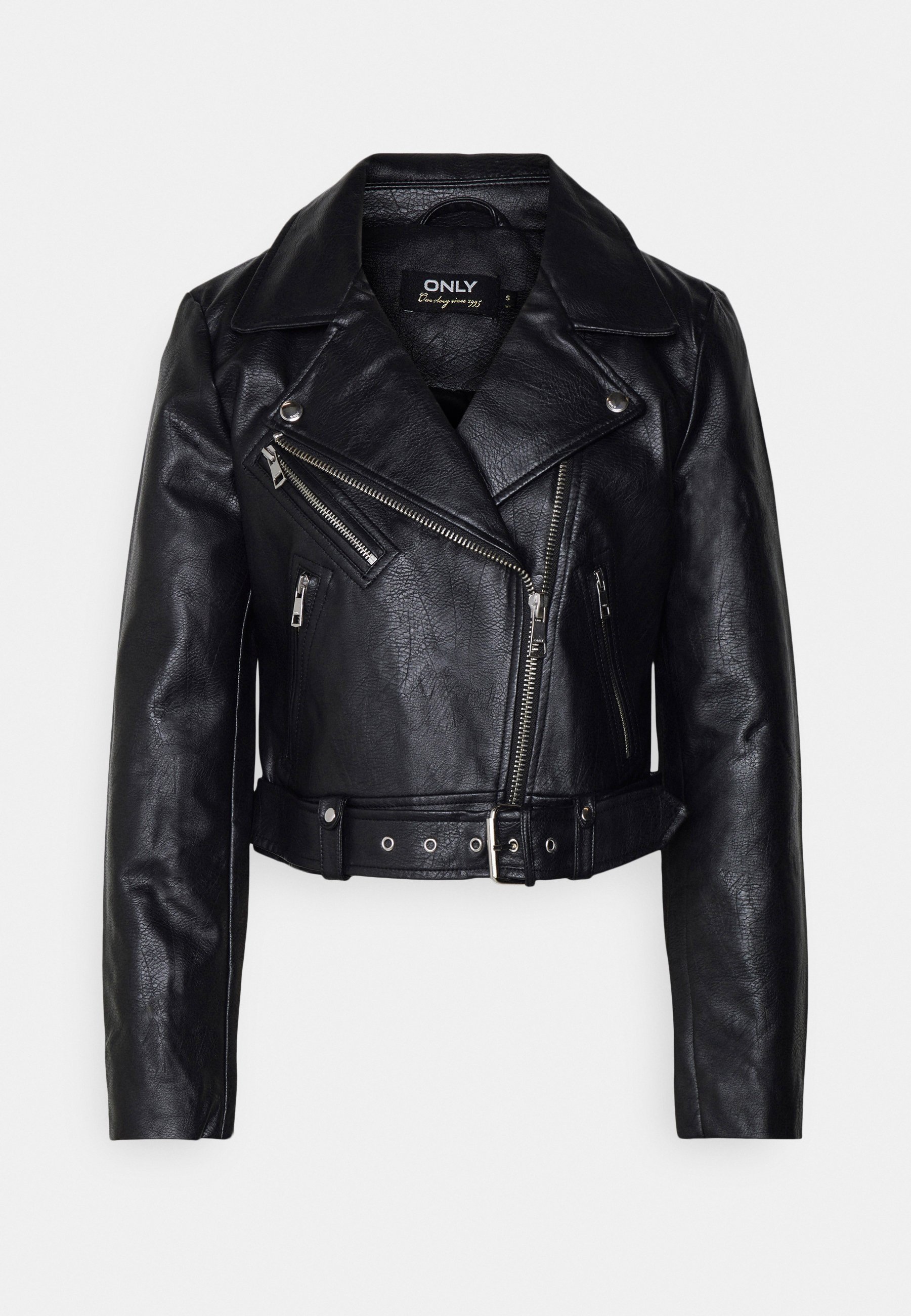 ONLY Petite ONLVERA BIKER Faux leather jacket black