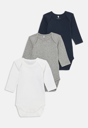 NBNBODY SOLID UNISEX 3 PACK - Glaustinukė - dark sapphire/grey melange/bright white