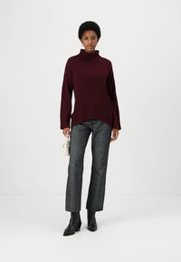 pure cashmere HIGH NECK  - Camisola - burgundy