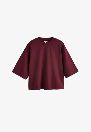 Next, REGULAR FIT - N. PREMIUM SHORT SLEEVE CREW NECK T-SHIRT . - Lihtne T-särk - burgundy