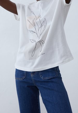 T-shirt print - off-white