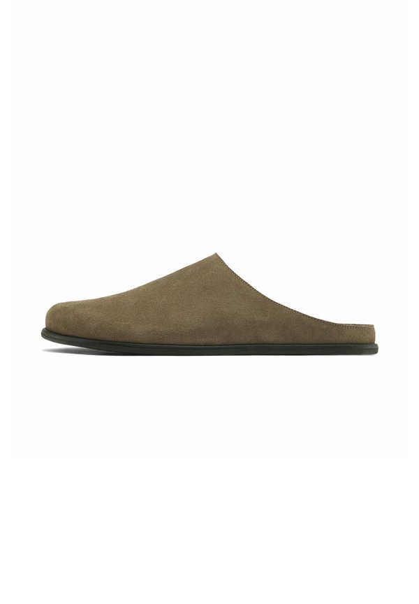 Pantolette flach - beige
