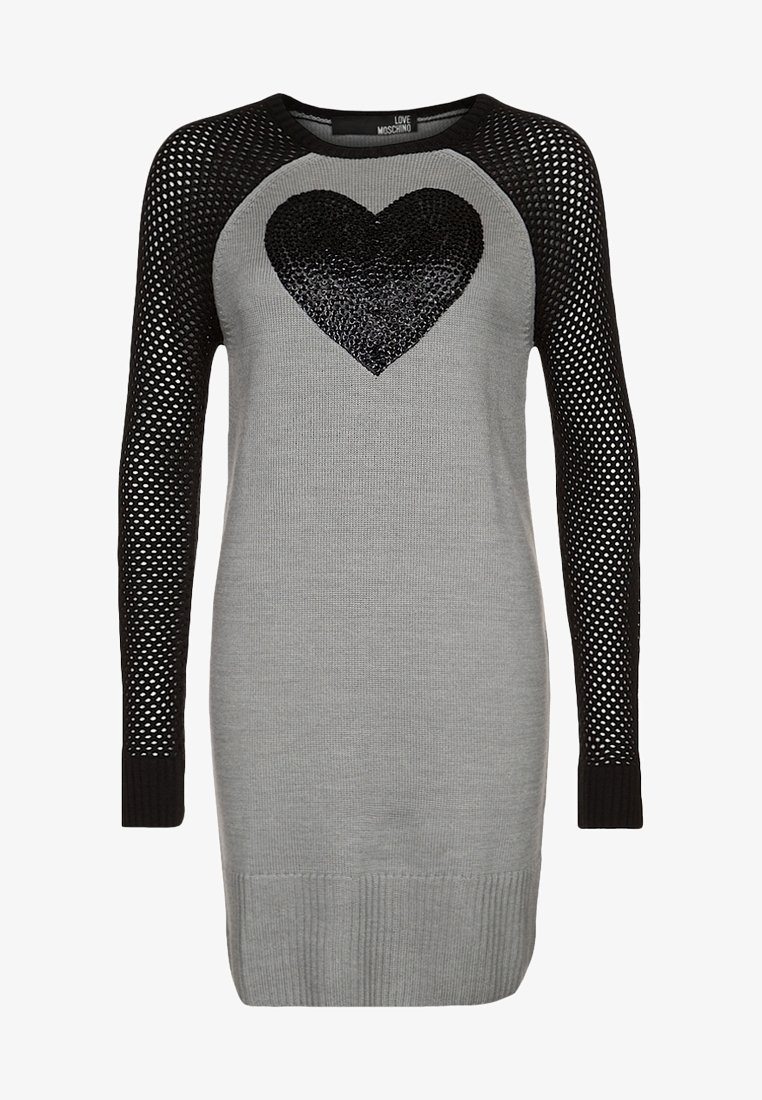 Love Moschino Jumper dress - black - (Pre-owned) - Zalando Love Moschino Jumper dress - black - (Pre-owned) - Zalando