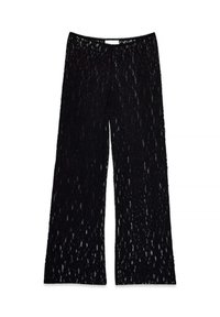 FLOWY - Pantalones - black