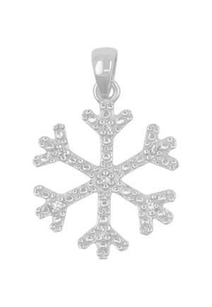 ANHÄNGER SCHNEEFLOCKE DIAMANT 0.028CT. 20X13MM - Anhänger - weißgoldfarben