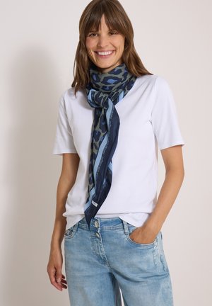 Cecil, DREIECKSTUCH MIT LEO-MUSTER - Foulard - dried olive green