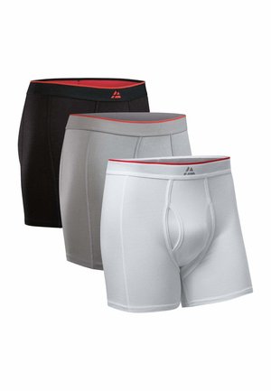 MEN'S BAMBOO TRUNKS W/FLY 3-PACK - Bokserit - black grey white