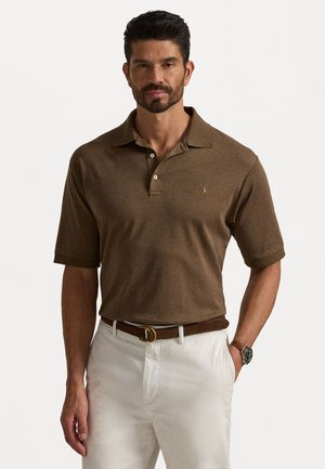 SOFT COTTON POLO SHIRT - Poloskjorter - cedar heather