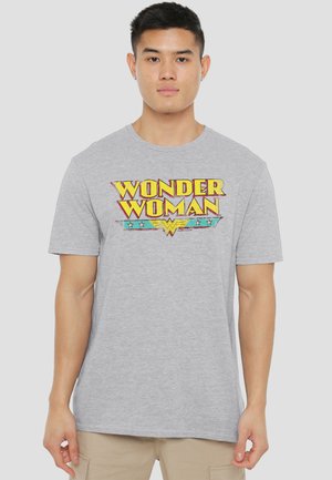 Cotton Soul, DC WONDER WOMAN LOGO - Print T-shirt - mottled light grey