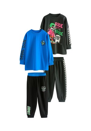 2 PACK SET - Pyžamová súprava - blue/black skull