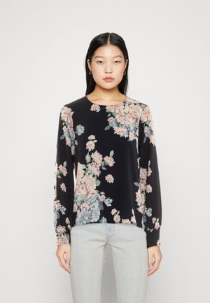Vero Moda VMTALLY O NECK - Μπλούζα - night sky